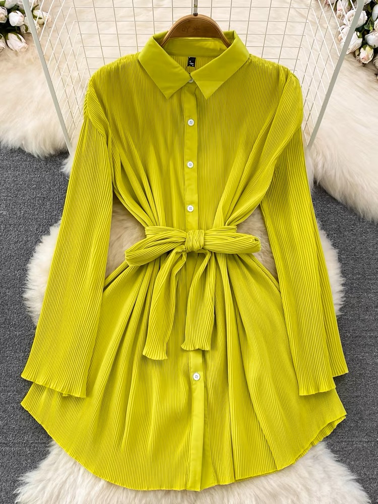 Iconic moment stretchy shirt dress SDZZ802 images